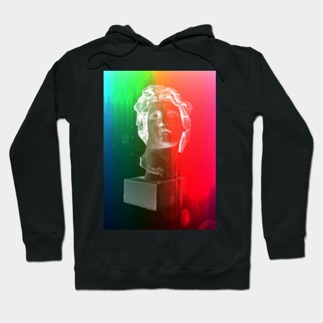 Rainbow bust Hoodie by GroatsworthTees